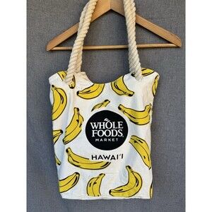 Whole Foods Market Hawaii Aloha‎ Rope Tote Bag - Banana